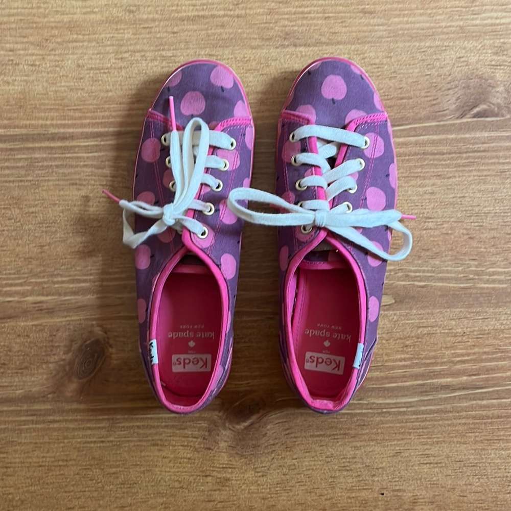Kate Spade Keds Pink & Purple Sneakers, 6.5